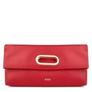 Image of Biba BIBA Foldover Clutch Bag - Red