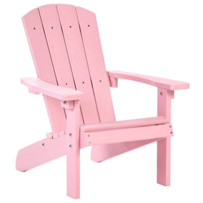 Image of Beliani Kids Chair Adirondack Pastel Pink