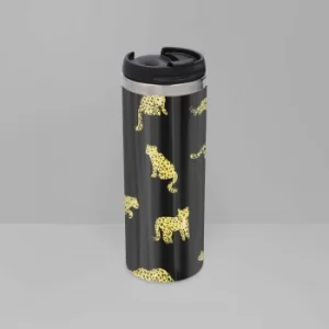 Image of Cheetah Dark Stainless Steel Travel Mug