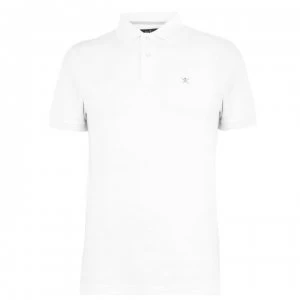 Image of Hackett Logo Polo Shirt - Optic White802
