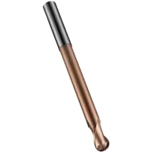 Image of S233 10.00MM Carbide 2 Flute Extra Long Series Ball Nosed Slot Drill TiSiN Coated