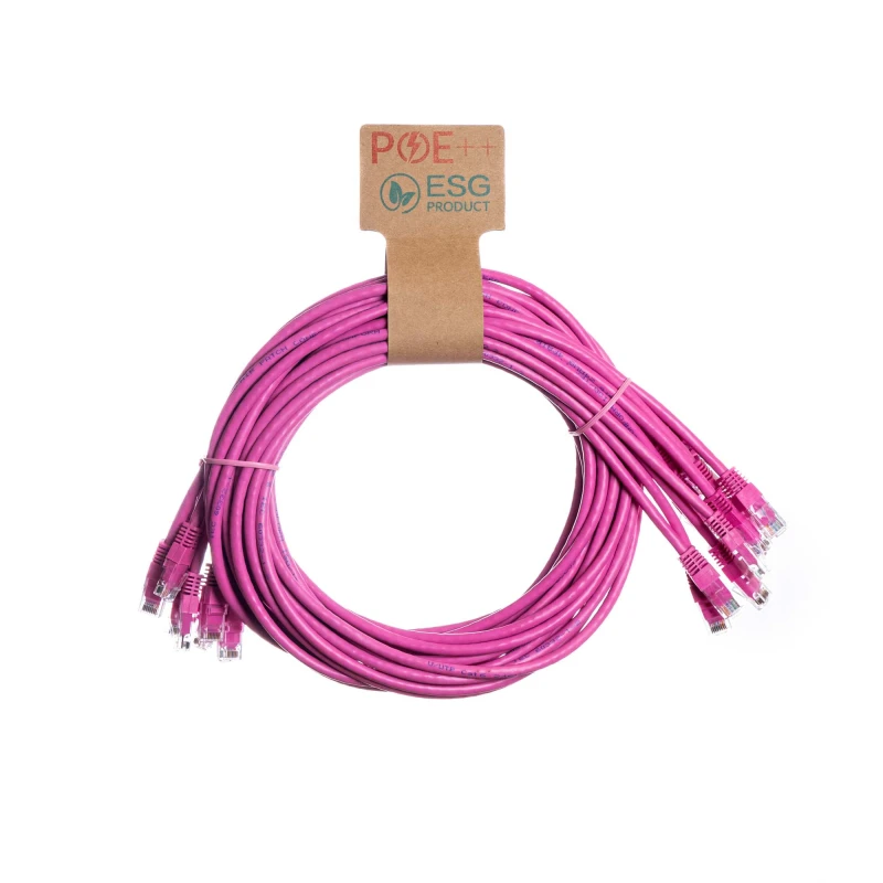 Image of Cablenet 2m Cat6 RJ45 Pink U/UTP PVC 24AWG Flush Moulded Booted Patch