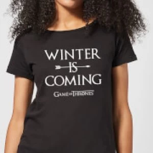 Image of Game of Thrones Winter Is Coming Womens T-Shirt - Black - 3XL