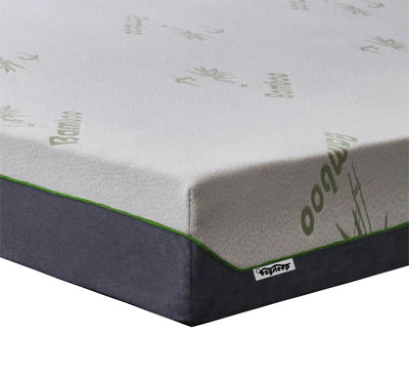 Image of Groundlevel Ezysleep 18Cm Bamboo Foam Mattress, Firm Comfort, Silent, Cleanable Cover, No Springs, Single 3ft, 90 X 190Cm