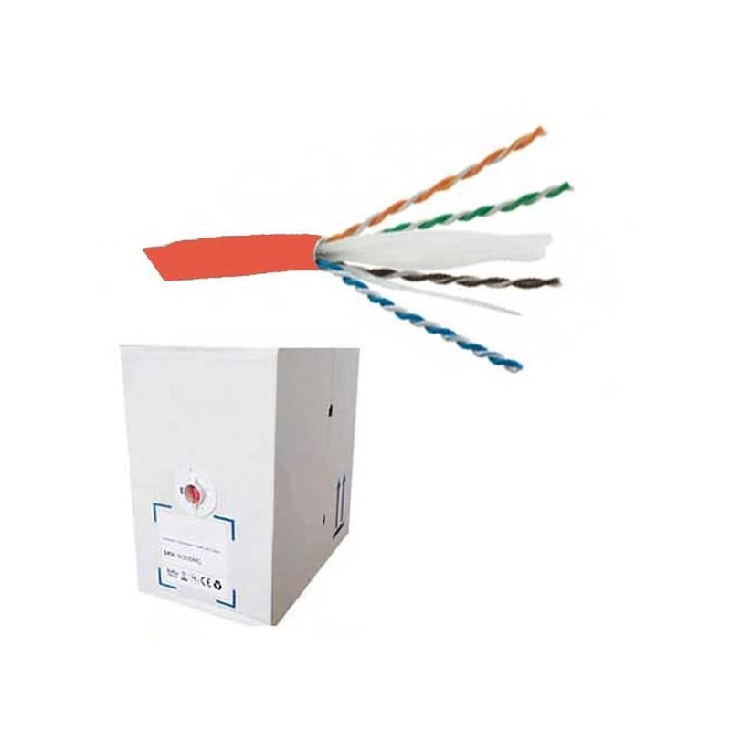 Image of FDL CAT.6 UTP STRANDED PATCH CABLE LSZH (305M BOX) - RED