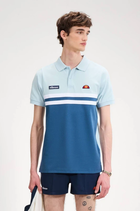 Image of Ellesse Mens Muccia Polo in Blue Size: Medium Blue Male M