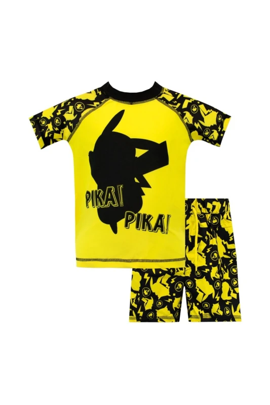 Image of Pokemon Pikachu Two Piece Swim Set Yellow