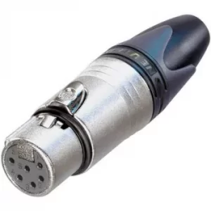Image of Neutrik NC6FXX XLR connector Socket, straight Number of pins: 6 Silver