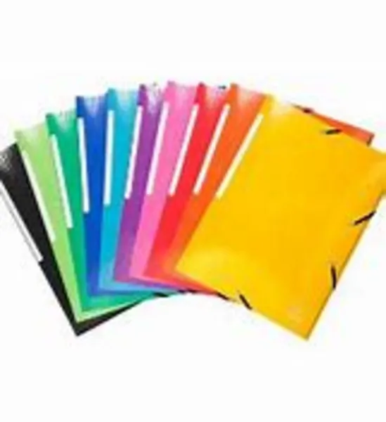 Image of Exacompta Iderama Folders A4 250 Sheets 240 x 320 mm Pressboard With Polypropylene Assorted Colours