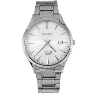 Image of Seiko SGEG93P1 Mens Quartz Movement Stainless Steel Bracelet Watch with Grey Dial