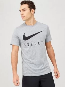 Image of Nike Dry Athlete Training T-Shirt - Dark Grey