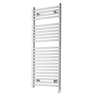 Image of Towelrads Iridio Dry Electric Towel warmer 1200 x 500 - Chrome