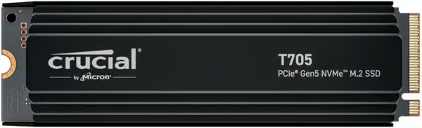 Image of Crucial Technology Crucial T705 2TB PCIe Gen5 NVMe M.2 SSD - With Heatsink CT2000T705SSD5