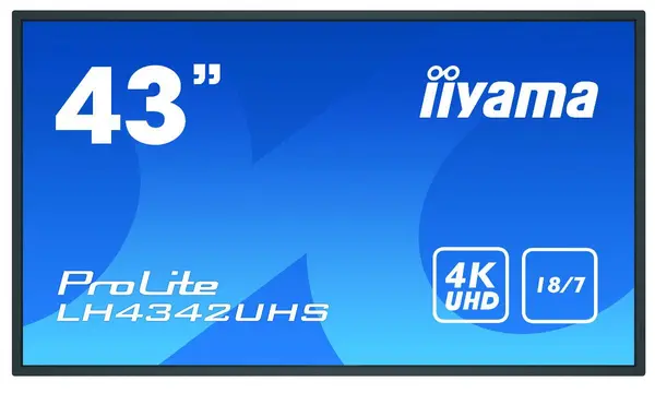 Image of iiyama LH4342UHS-B3 - 43" 4K Ultra HD Professional Digital Signage dis