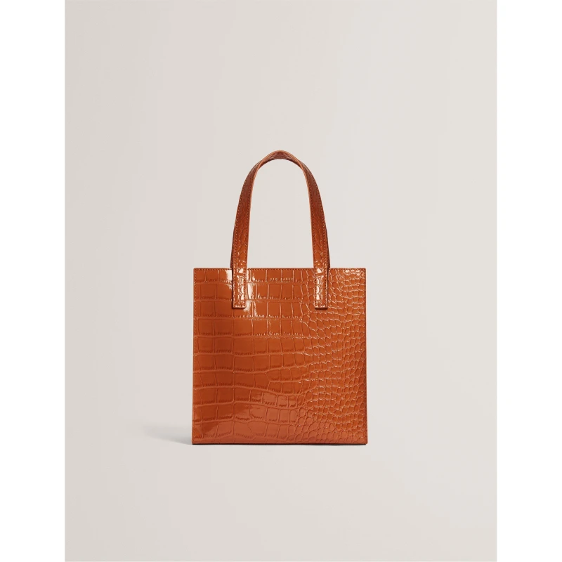 Image of Ted Baker Womens Croc Icon Tote Bag Tan female One Size
