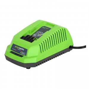 Image of Greenworks G40UC 40v Cordless Li ion Fast Battery Charger 240v