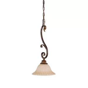 Image of Sonoma Valley 1 Light Dome Ceiling Mini Pendant Aged Tortoise Shell, E27