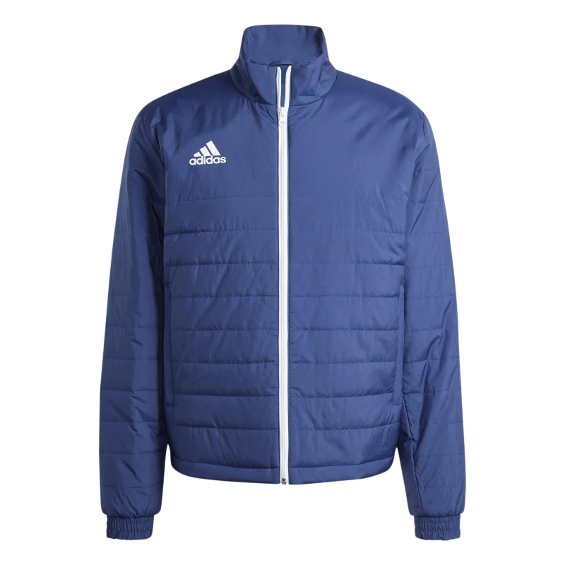 Image of adidas Mens Entrada Long Sleeve Full Zip Rain Anorak Team Navy Blue male XS