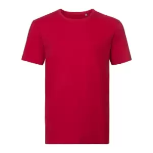 Image of Russell Mens Authentic Pure Organic T-Shirt (L) (Classic Red)