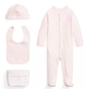 Image of Ralph Lauren 4 Piece Gift Set Unisex Babies - Pink