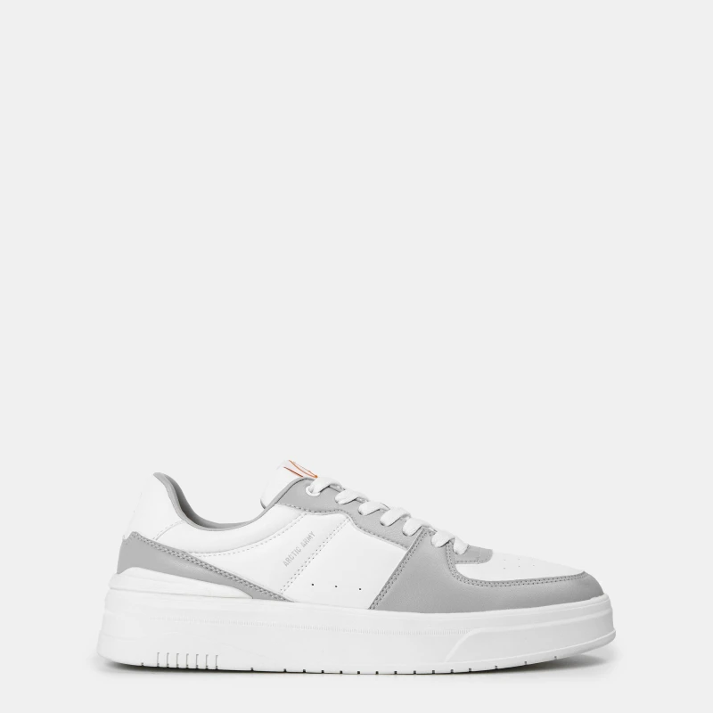 Image of Arctic Army Mens Scott Low-Top Trainers Wht/Gry CG0296 male 7 (41)