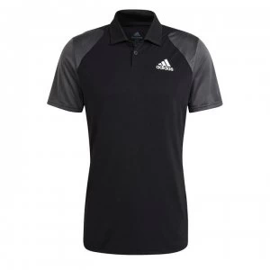 Image of adidas Club Performance Polo Shirt - Black/White