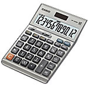 Image of Casio Desktop Calculator DF-120BM 12 Digit Display Silver