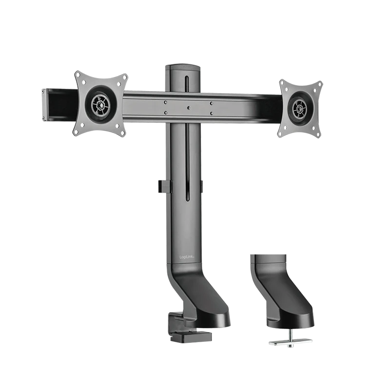 Image of LogiLink Dual Monitor mount. 17"-27". steel. for sit-/stand