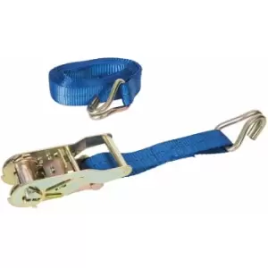 Image of Silverline - Ratchet Tie Down Strap J-Hook - 4m x 30mm - Rated 400kg Capacity 800kg