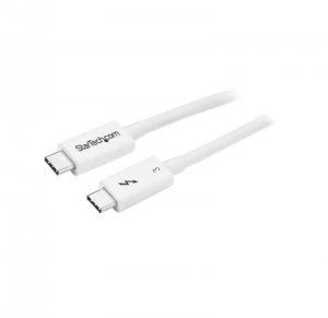 Image of StarTech Thunderbolt 3 Cable 0.5M White