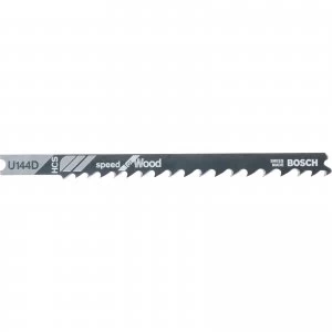 Image of Bosch U144 D Wood Cutting Jigsaw Blades Pack of 3