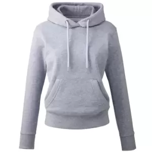 Image of Anthem Womens/Ladies Organic Hoodie (L) (Grey Marl)
