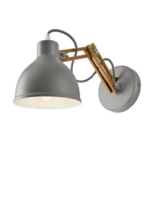 Image of Marcello Adjustable Dome Wall Light Rustic, 1x E27