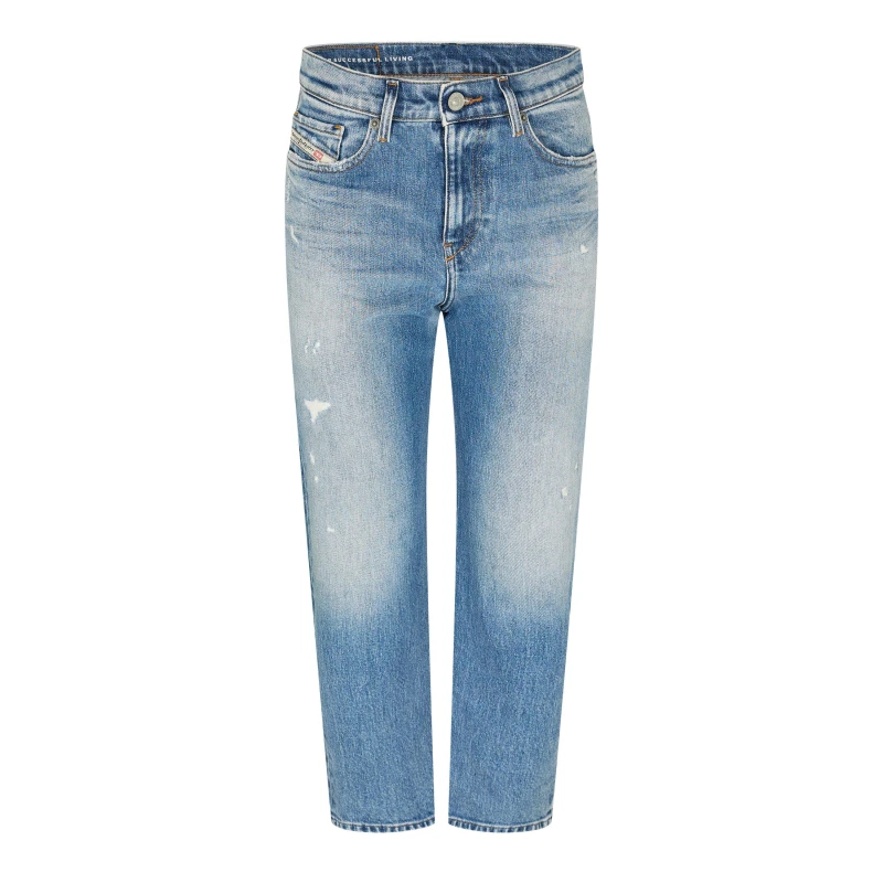 Image of Diesel Womens Air Pntl Straight Leg Jeans Blue Denim female 24 L30