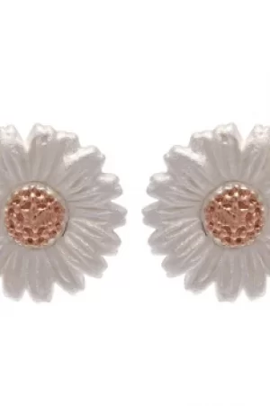 Image of Ladies Olivia Burton Sterling Silver Daisy Stud Earrings OBJ16DAE02