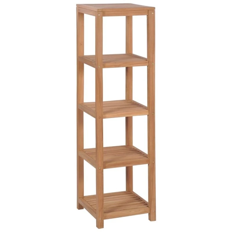 Image of VIDAXL 4-Tier Bathroom Storage Rack Solid Teak 42x42x165cm Vidaxl 246500