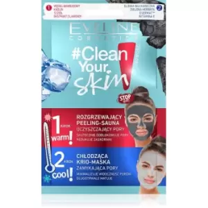 Image of Eveline Clean Your Skin Scrub & Krio Mask 2 x 5 ml