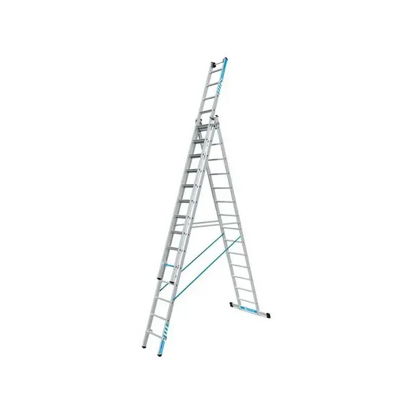 Image of ZARGES Zarges - 41581 Skymaster Plus x Combination Ladder 3-Part 3 x 14 Rungs ZAR41581 41581