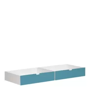 Image of Manis-h 2 Underbed Drawers In Petroleum For Manis-h Day Bed And Bunk Bed