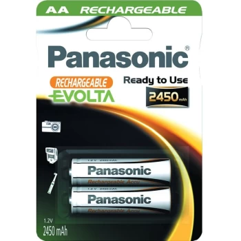 Image of Evolta AA Rechargeable Batteries 1900 Mah, Pack of 2 - Panasonic