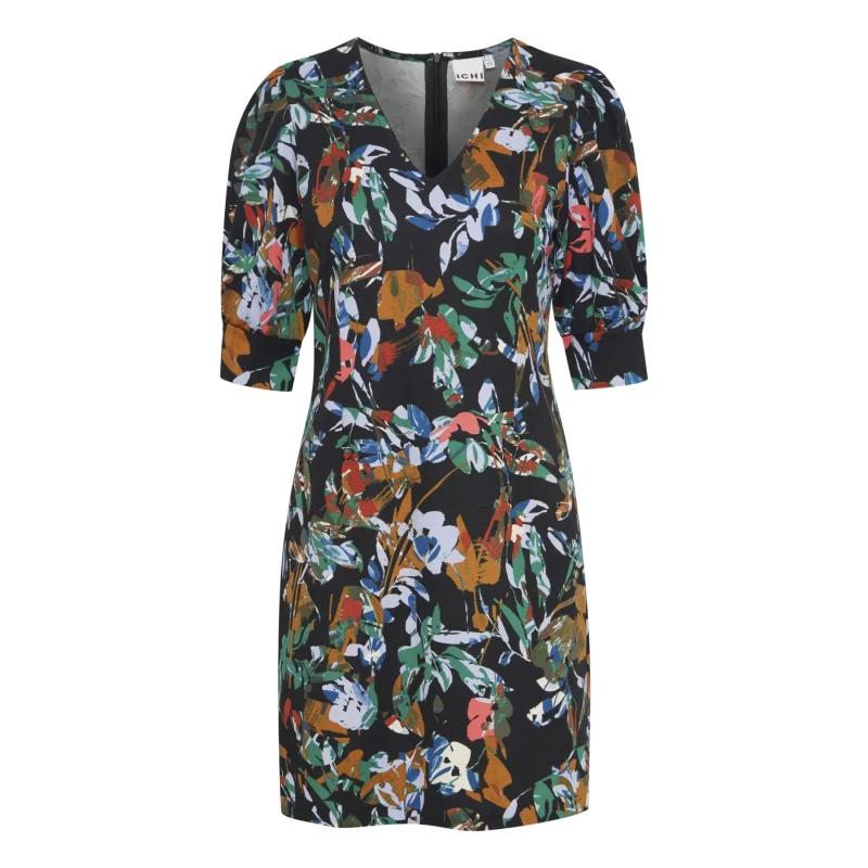 Image of Ichi Womens printed dress Ichi Kate 8 Multicolore Female XS