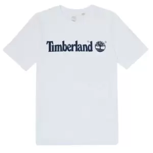 Image of Timberland FONTANA boys's Childrens T shirt in White - Sizes 6 years,8 years,10 years,12 years