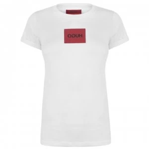Image of Hugo Boss Dennja Logo T-Shirt White Size L Women