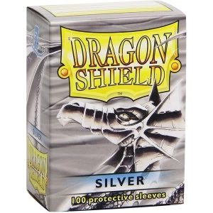Image of Dragon Shield Standard Silver Card Sleeves - 100 Sleeves