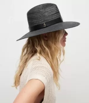 Image of Talia AllSaints Womens Fedora Hat, Black