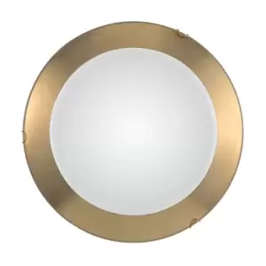 Image of Moon Integrated LED Lifestyle Simple Flush Ceiling Light Gold