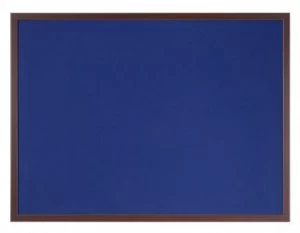 Image of Bi-Office Earth-It Blue Felt 60x90cm cherry wd 32mm frm