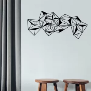 Image of Geometry 3 Black Decorative Metal Wall Accessory