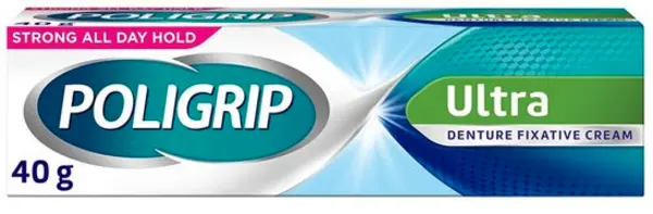 Image of Poligrip Ultra Denture Fixative Cream 40g