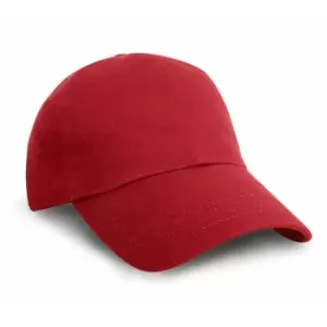 Image of Result Unisex Heavy Cotton Premium Pro-Style Baseball Cap (One Size) (Red)